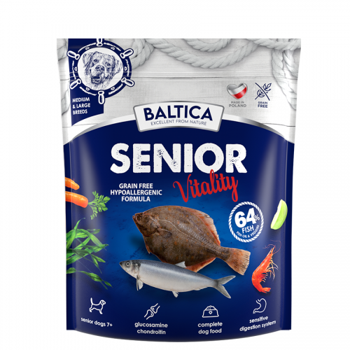 Baltica Excellent ryba senior średnie rasy, duże rasy 1 kg