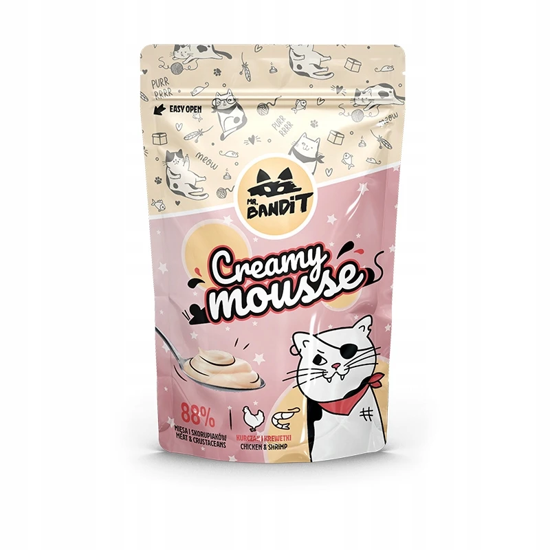 Mr. Bandit Creamy Mousse krewetki, kurczak pasztet 60 g