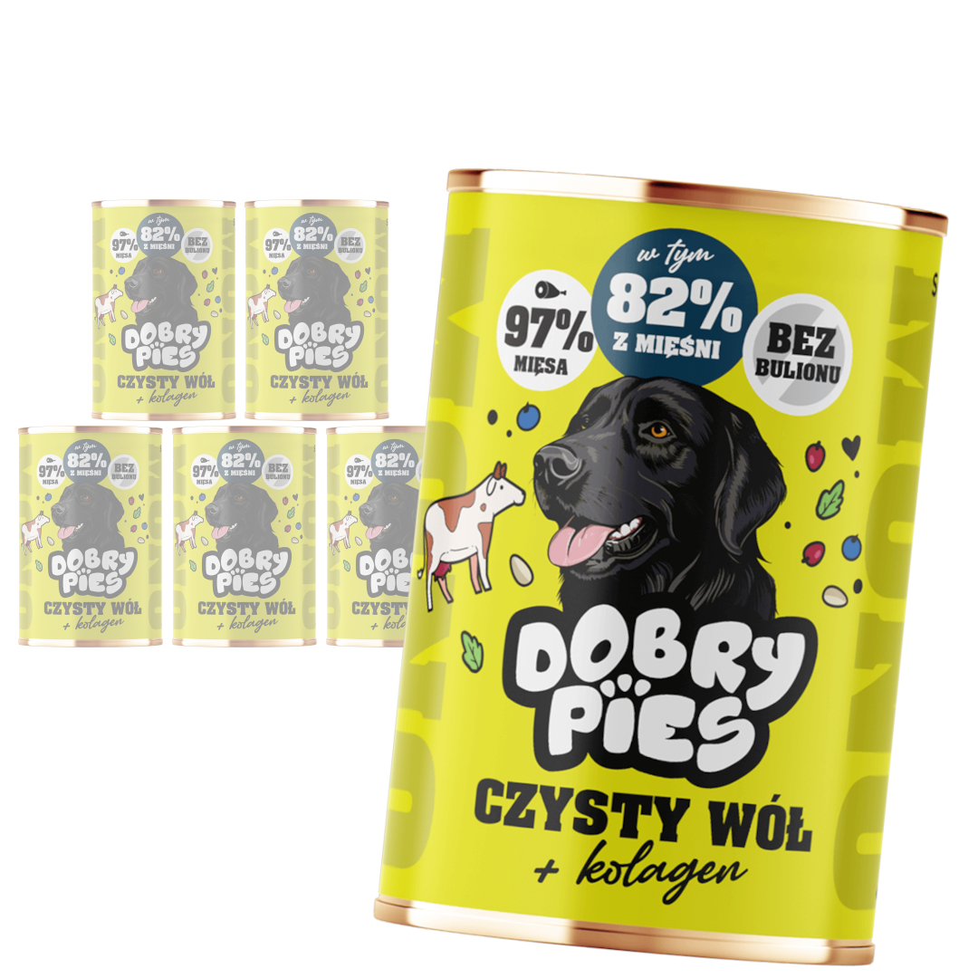 Dobry Pies Mono wołowina 400 g × 6