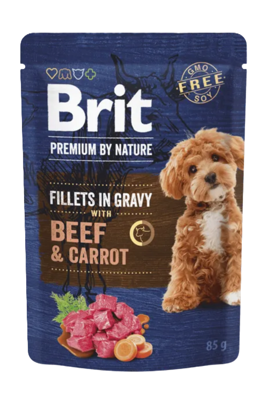 Brit Premium wołowina z marchew adult 85 g