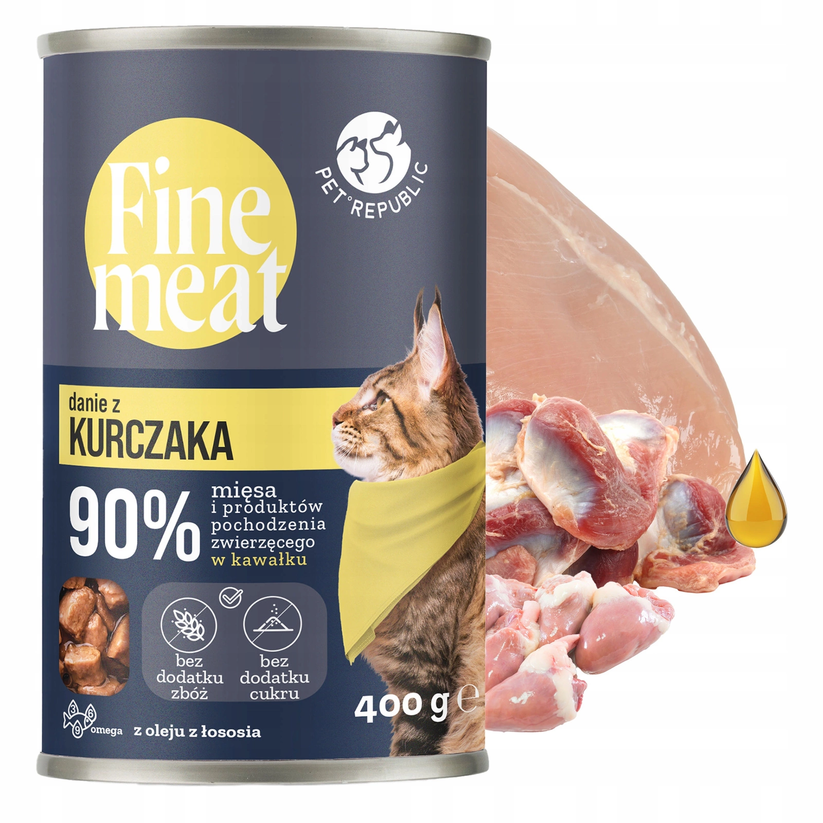 Pet Republic Fine Meat kurczak w sosie 400 g