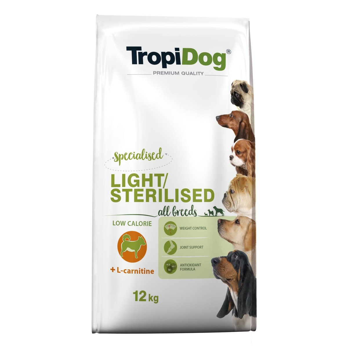 Tropidog Premium kurczak z ryżem adult 12 kg