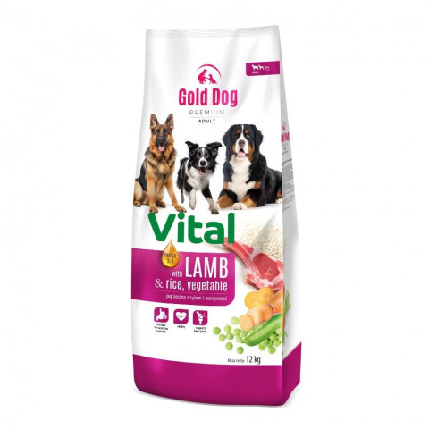 Gold Dog Premium Vital jagnięcina adult 12 kg