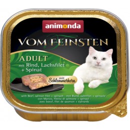 Animonda Vom Feinsten wołowina, łosoś z szpinakiem w sosie adult 100 g