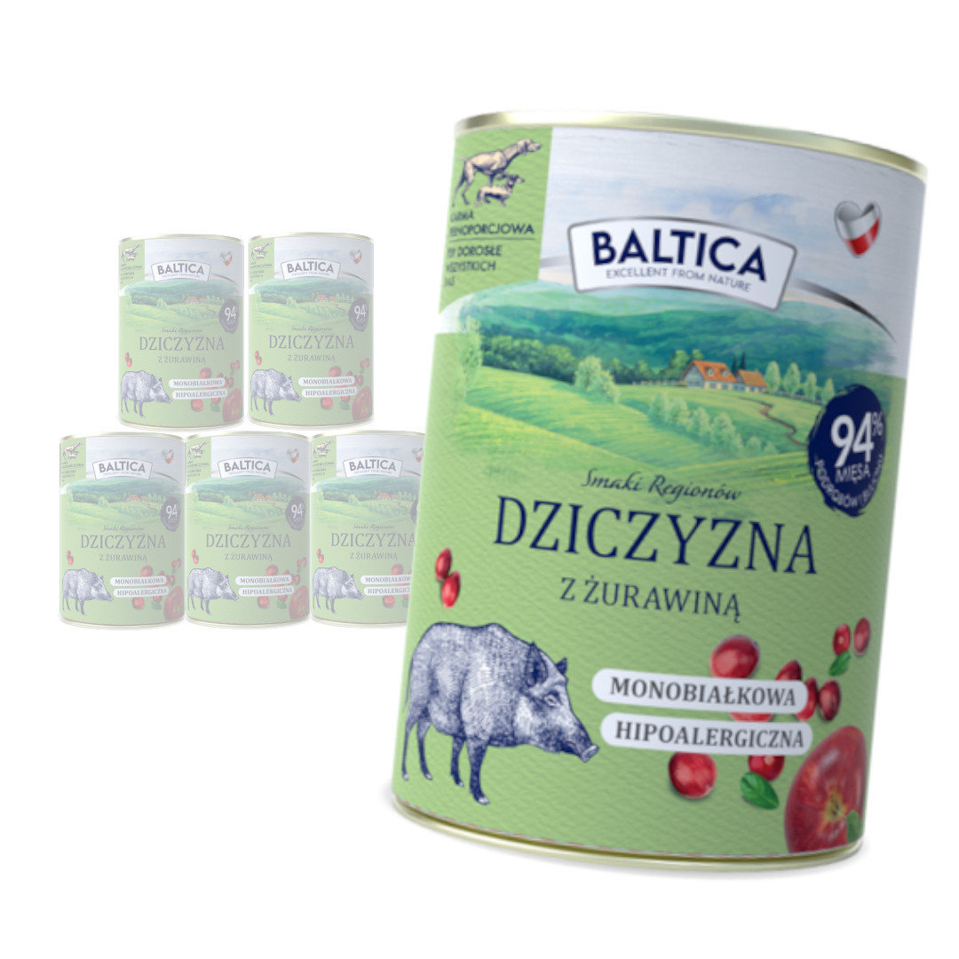 Baltica dziczyzna adult 400 g × 6