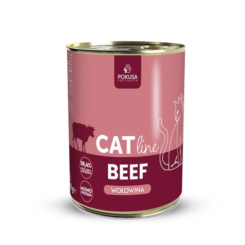 Pokusa CatLine wołowina w bulionie adult 400 g