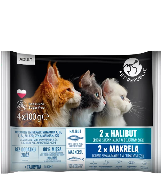 PetRepublic mix smaków w sosie adult 100 g × 4