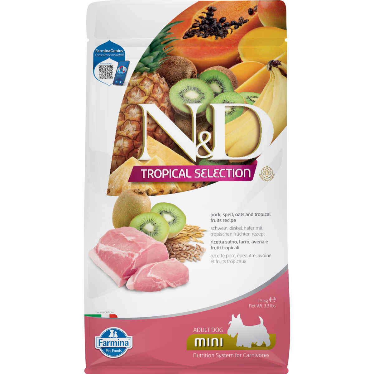 Farmina N&D Tropical Selection wieprzowina adult małe rasy 1,5 kg