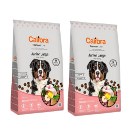 Calibra Dog Premium Line kurczak junior duże rasy 12 kg × 2