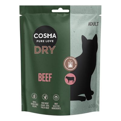 Cosma Extruded Indoor wołowina adult 400 g