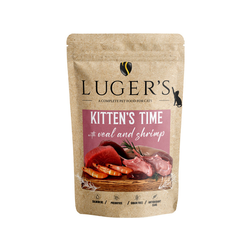 Luger's Kitten's Time cielęcina, krewetki kitten 85 g