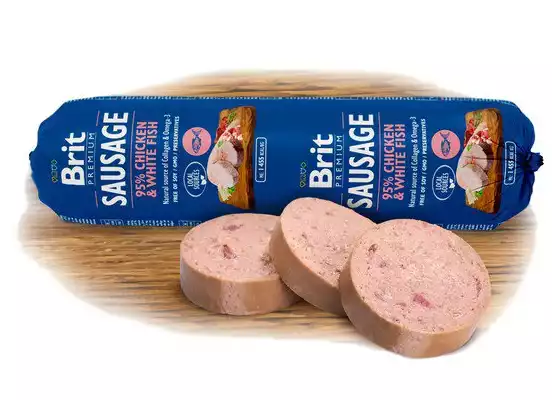 Brit Sausage biała ryba, kurczak 800 g