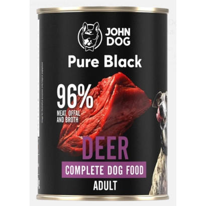 John Dog Pure Black jeleń adult 800 g