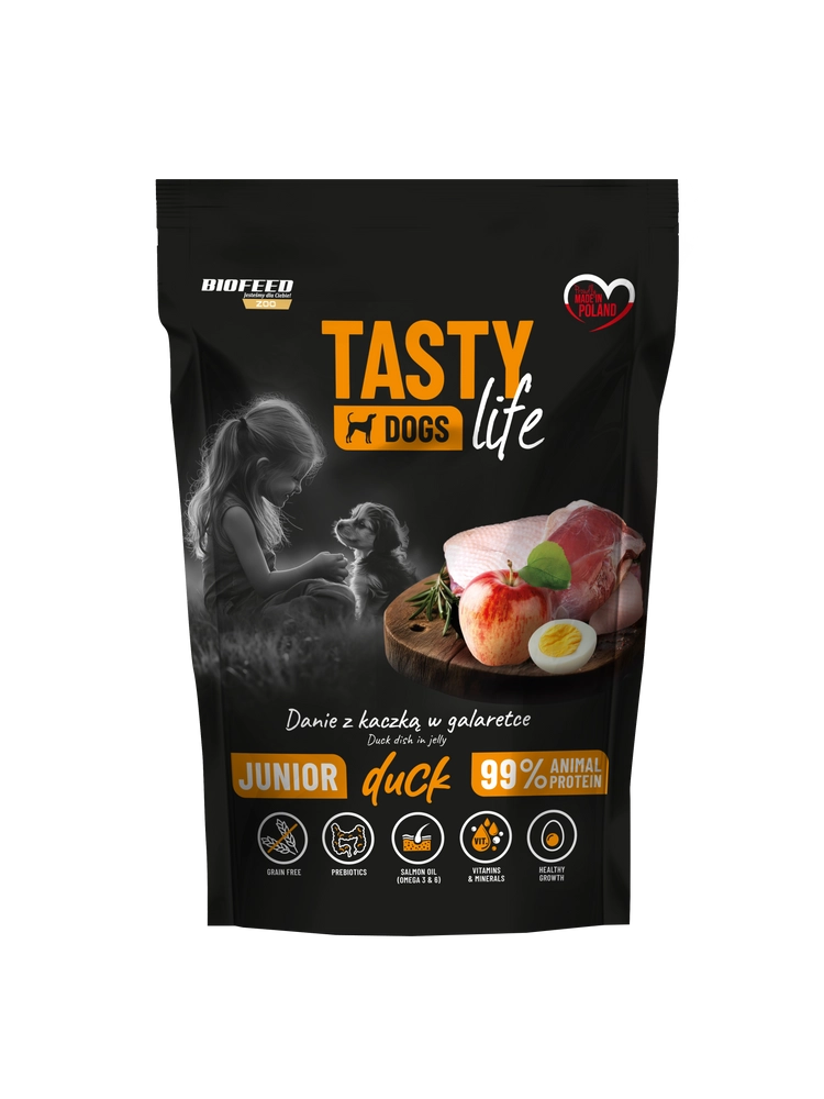 BioFeed Tasty Dogs Life kaczka junior 500 g