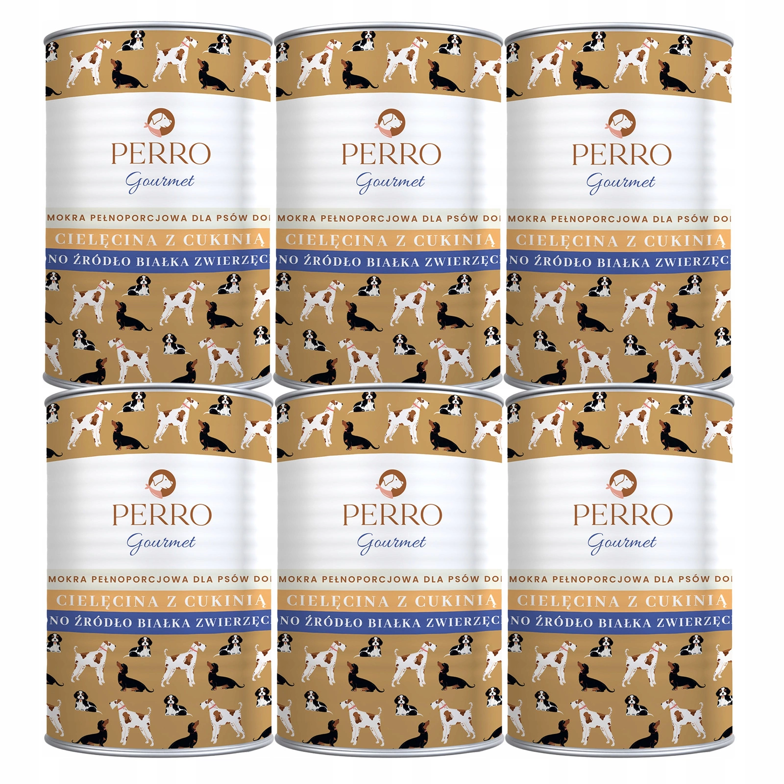 Perro Gourmet cielęcina adult 400 g × 6