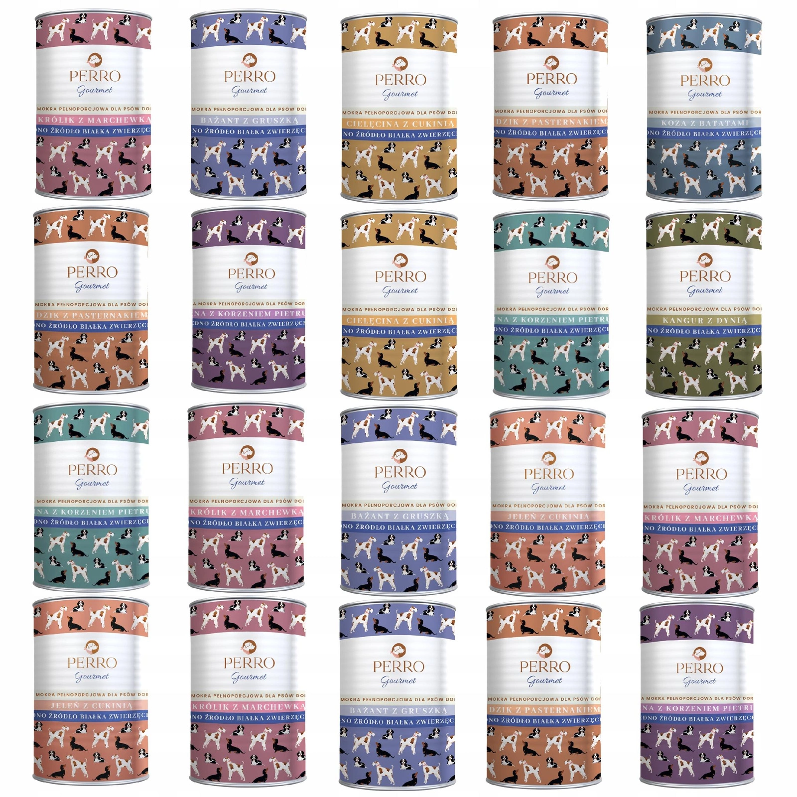 Perro Gourmet mix smaków adult 400 g × 20