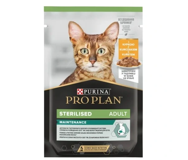 Purina Pro Plan Sterilised kurczak w sosie adult 85 g