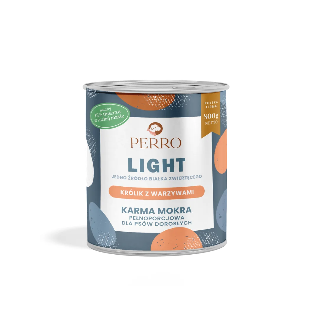 Perro Light królik z warzywami adult 800 g