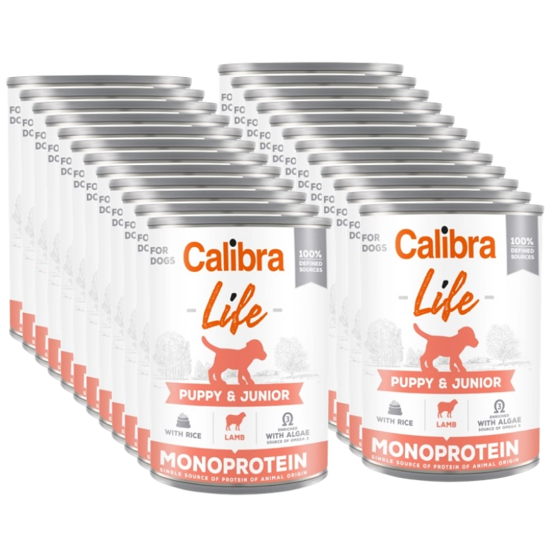 Calibra Dog Life jagnięcina puppy 400 g × 24