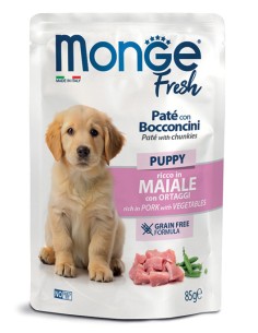Monge Fresh wieprzowina z warzywami puppy 85 g