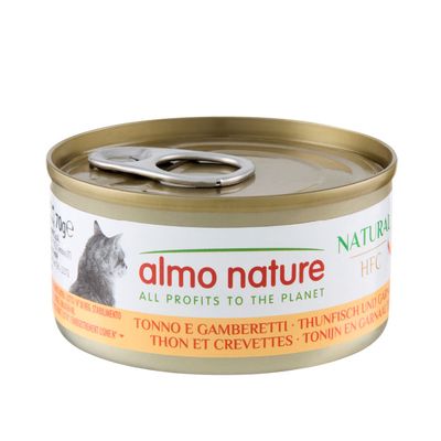 Almo Nature Hfc Natural krewetki, tuńczyk w bulionie adult 70 g × 6