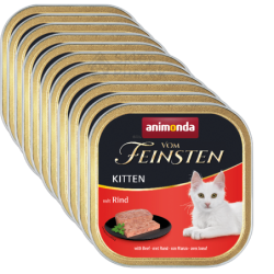 Animonda Vom Feinsten wołowina pasztet kitten 100 g × 16