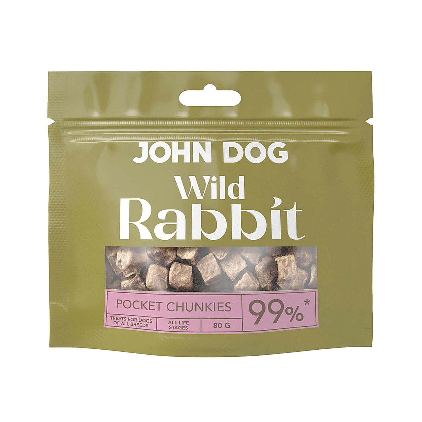 John Dog Wild Pocket Chunkies królik 80 g
