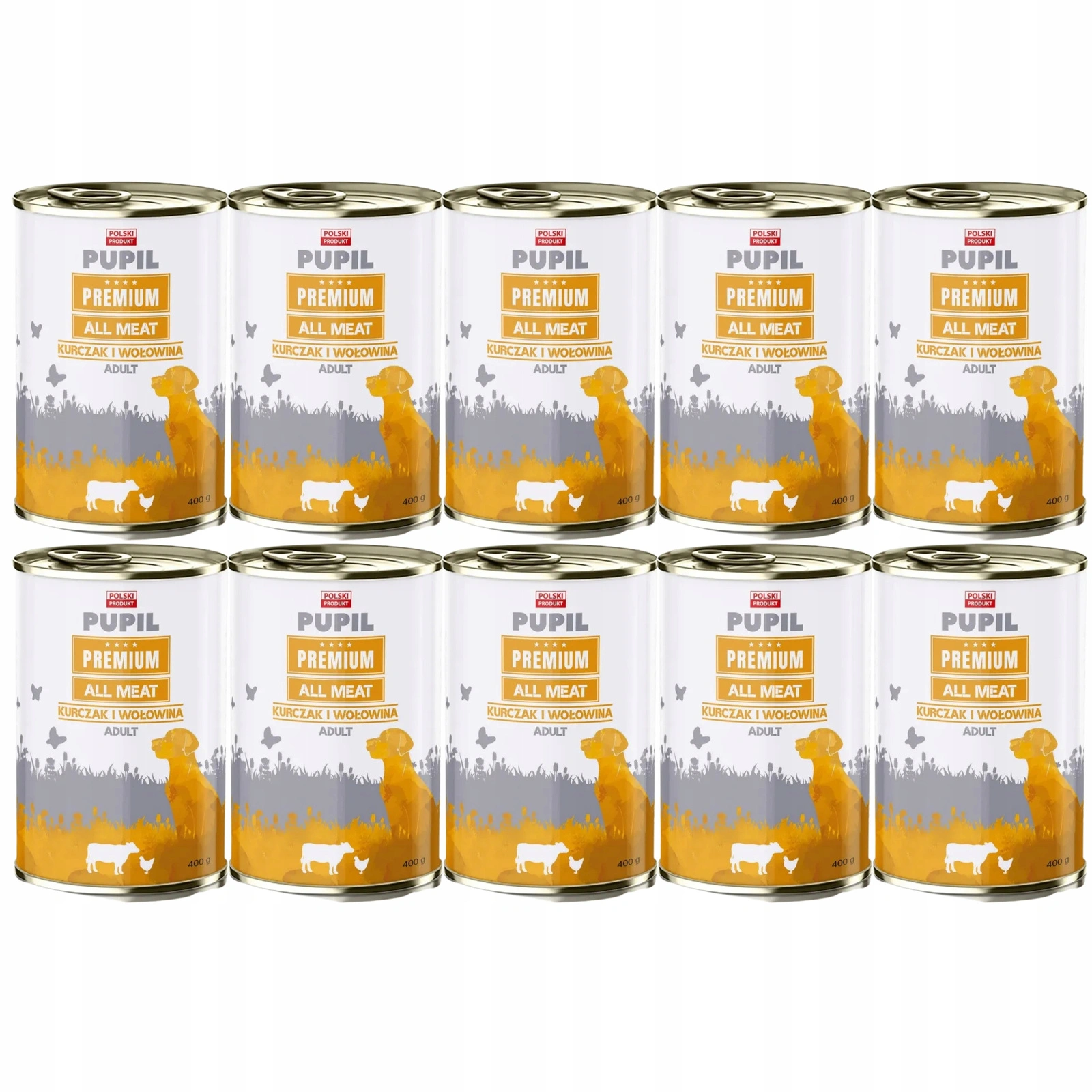 Pupil Premium All Meat kurczak, wołowina adult 400 g × 10