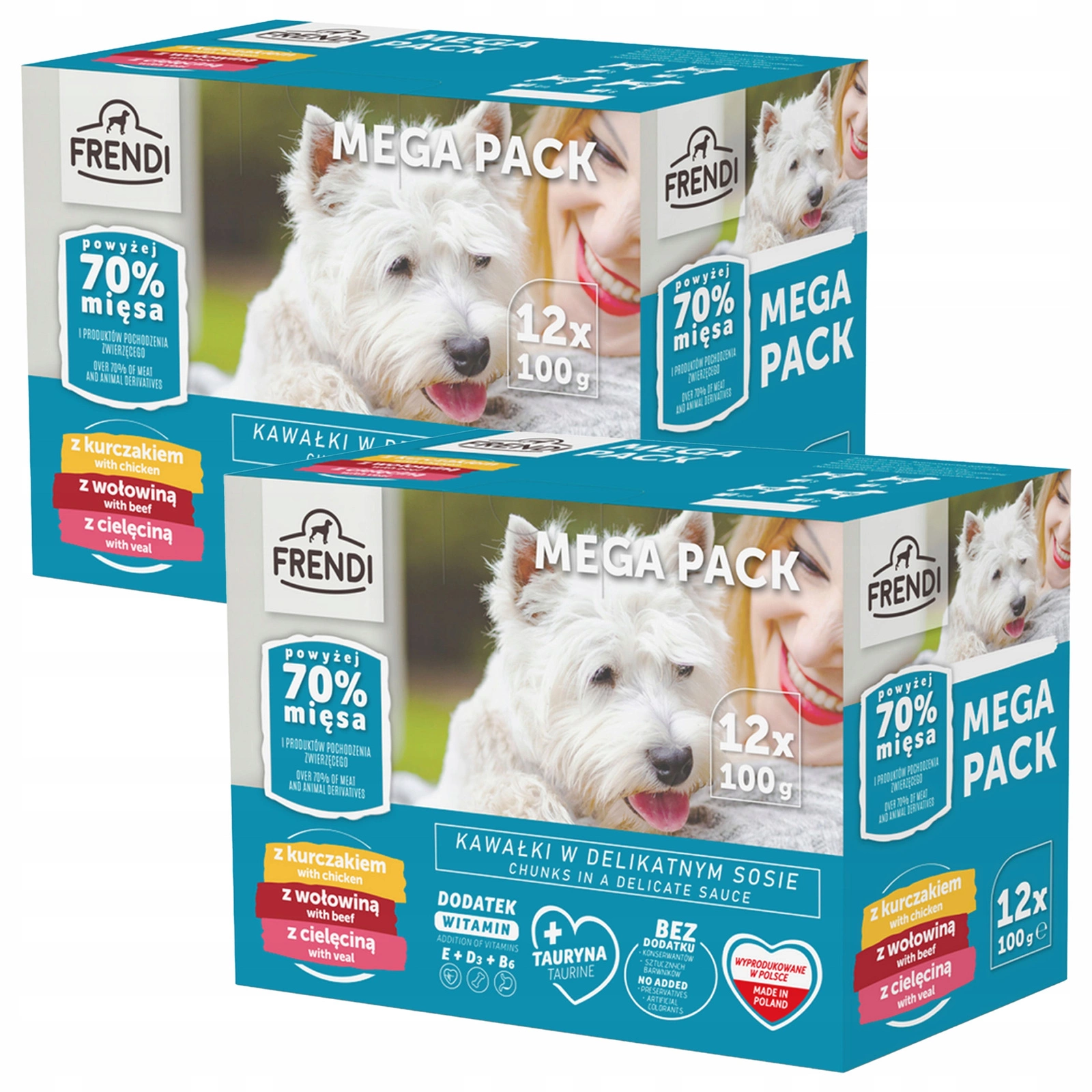 Pet Republic Frendi cielęcina, kurczak, wołowina 100 g × 24