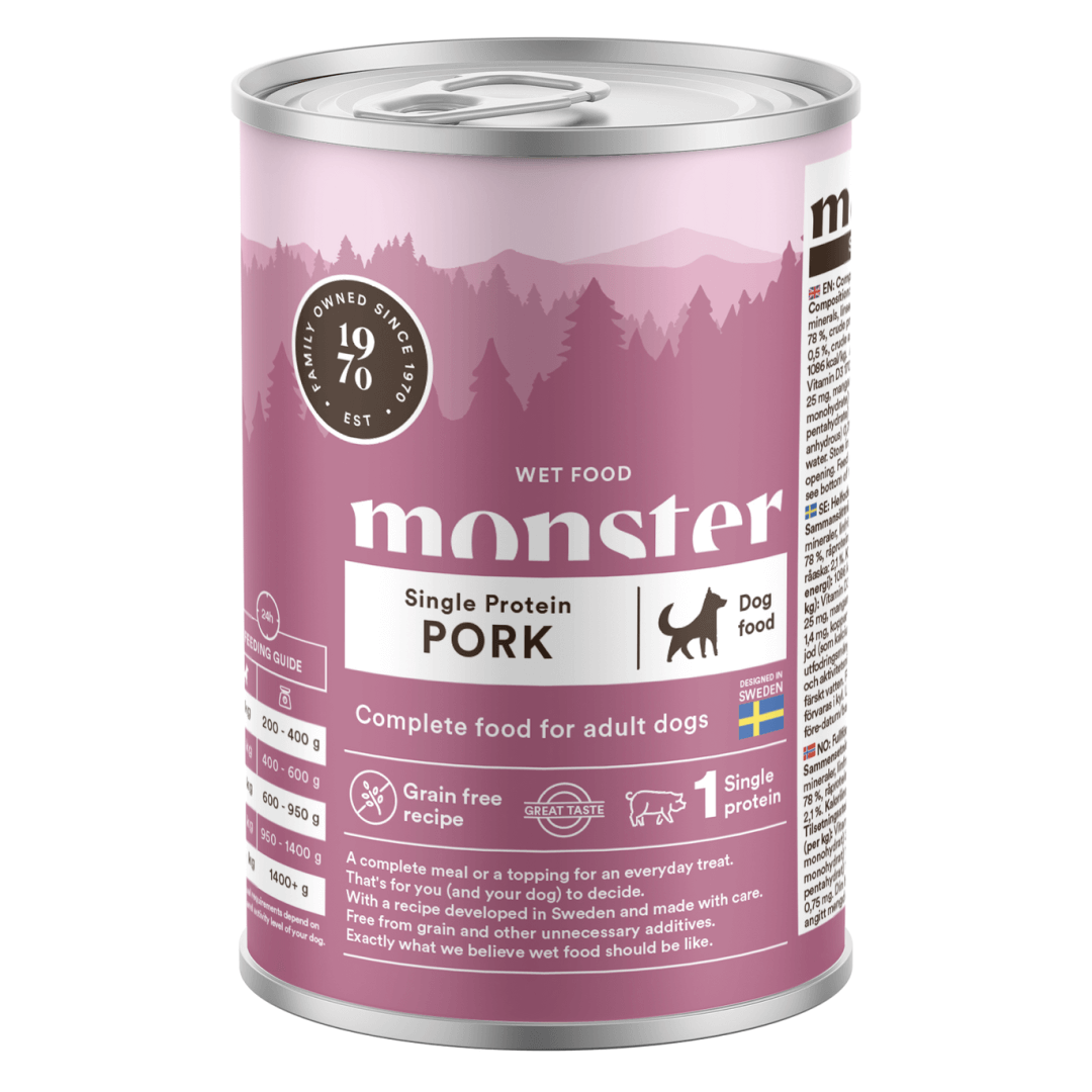 Monster Single Protein wieprzowina adult 400 g