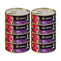 Savory wołowina adult 100 g × 8