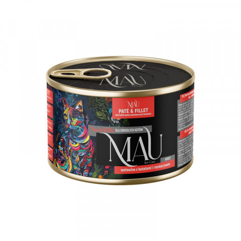Dolina Noteci Mau Skin & Coat wołowina z batatem pasztet adult 185 g