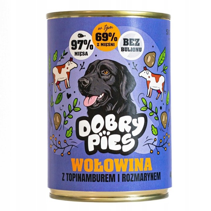 Dobry Pies wołowina z topinamburem adult 400 g