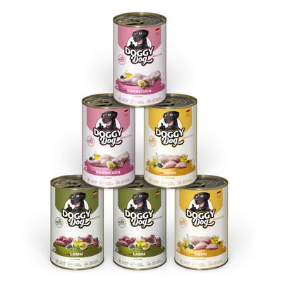 Doggy Sensitive mix smaków adult 400 g × 6