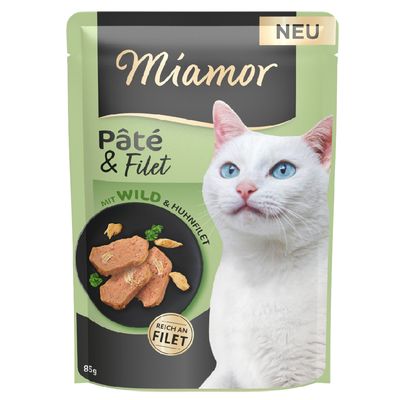 Miamor Pâté & Filet dziczyzna pasztet 85 g × 10