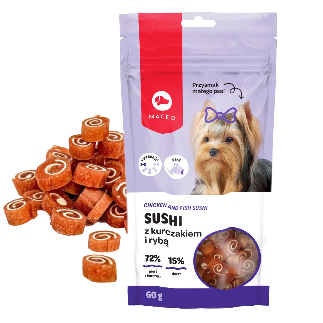 Maced Sushi kurczak, ryba 60 g