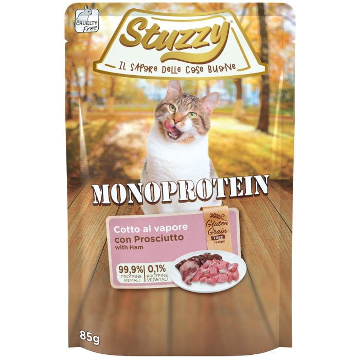 Stuzzy Monoprotein szynka kawałki adult 85 g