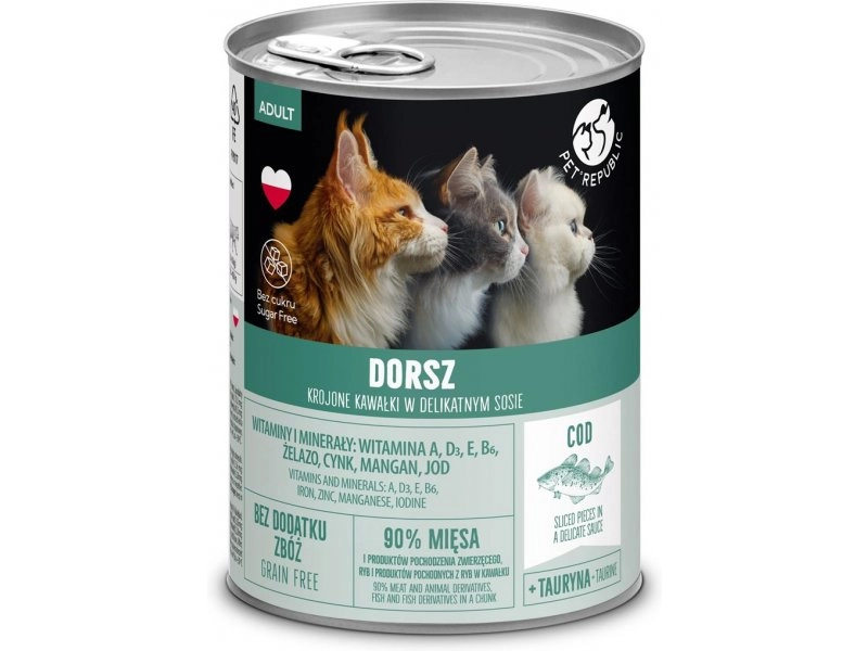 PetRepublic dorsz w sosie 400 g
