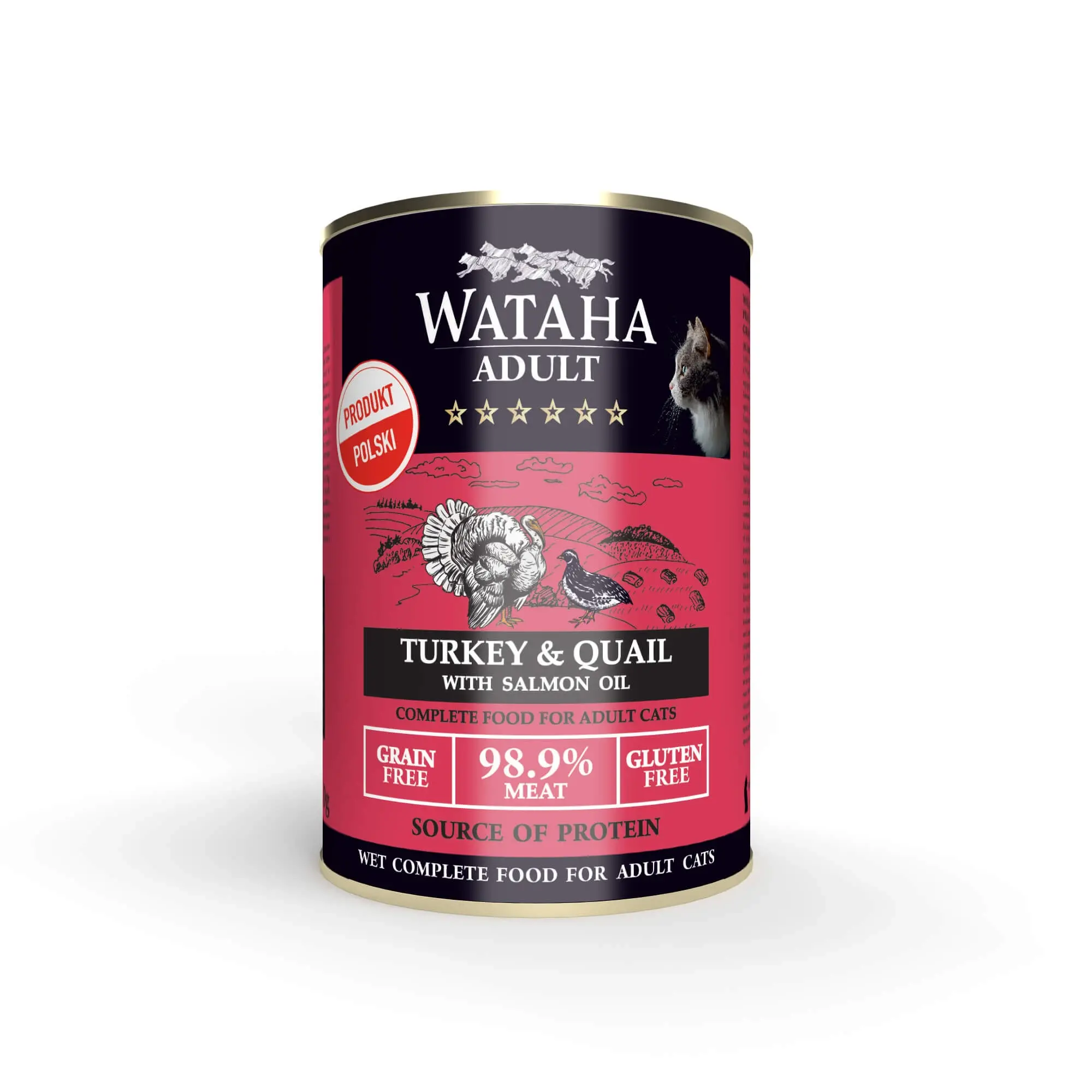 Wataha Hunt indyk, przepiórka pasztet adult 400 g