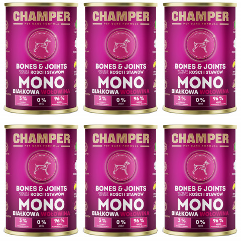 Champer Bones & Joints wołowina 400 g × 6