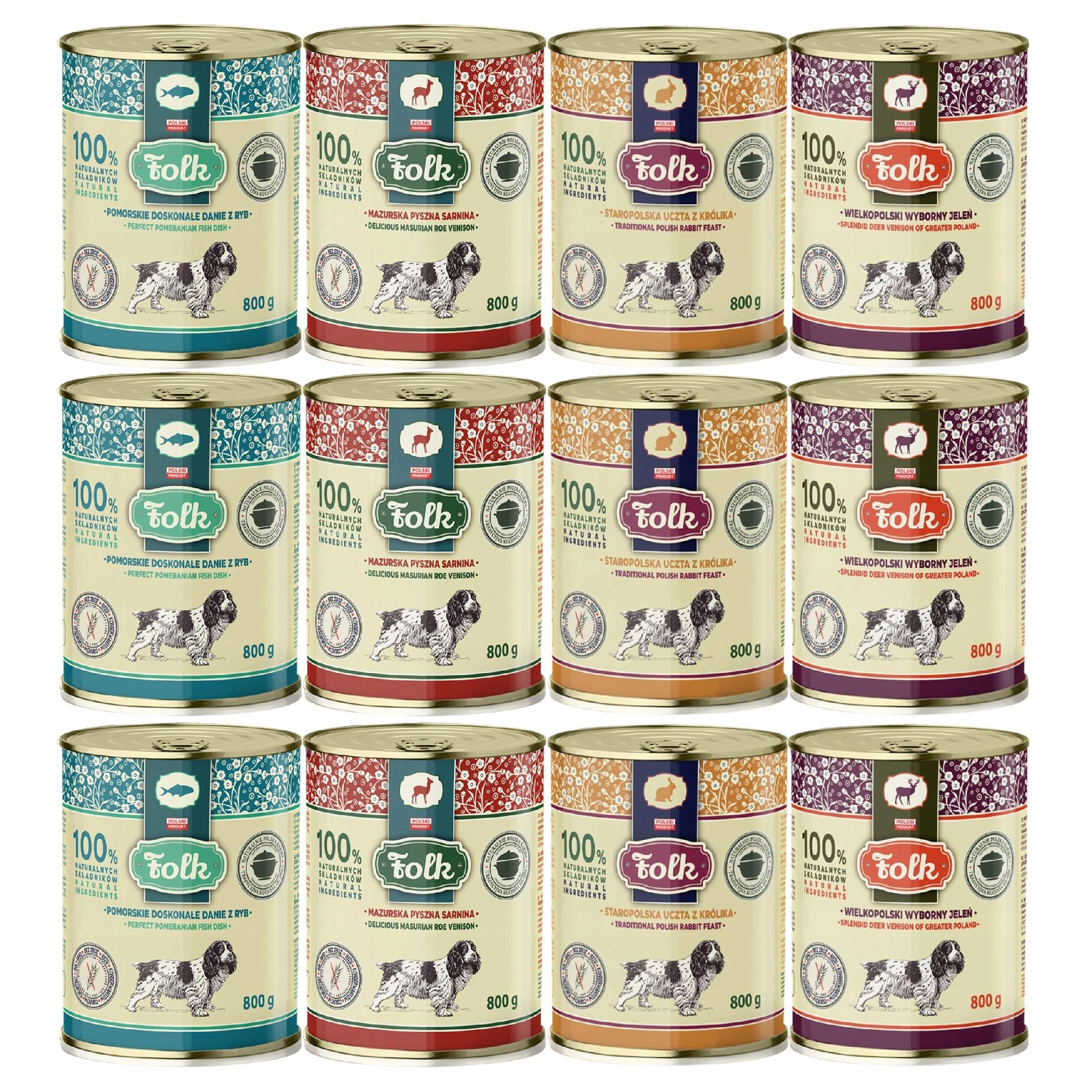 Folk adult 800 g × 12