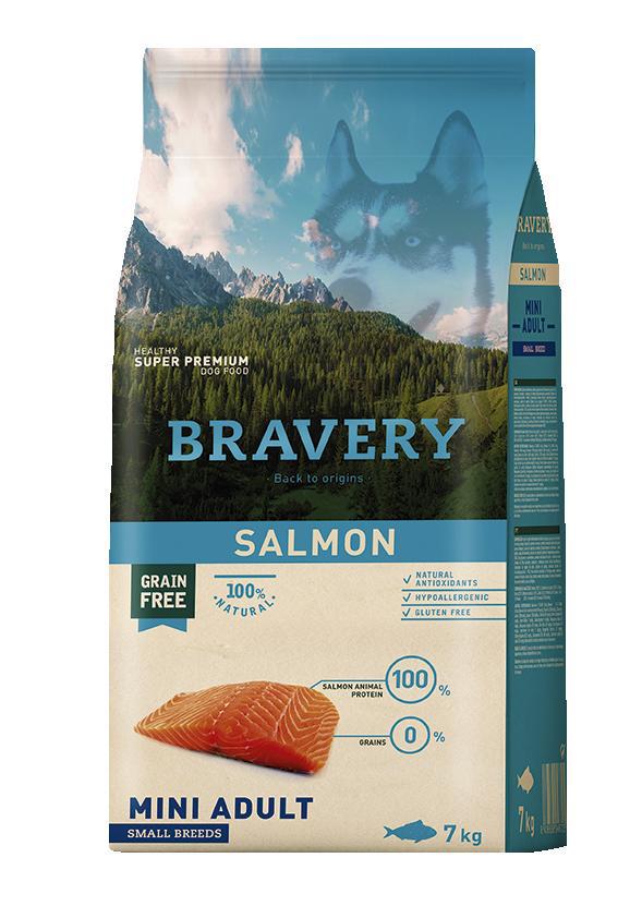 Bravery łosoś adult małe rasy 2 kg