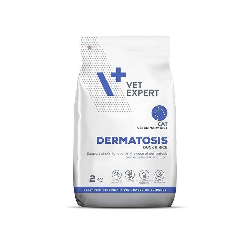 VetExpert Dermatosis kaczka z ryżem 2 kg