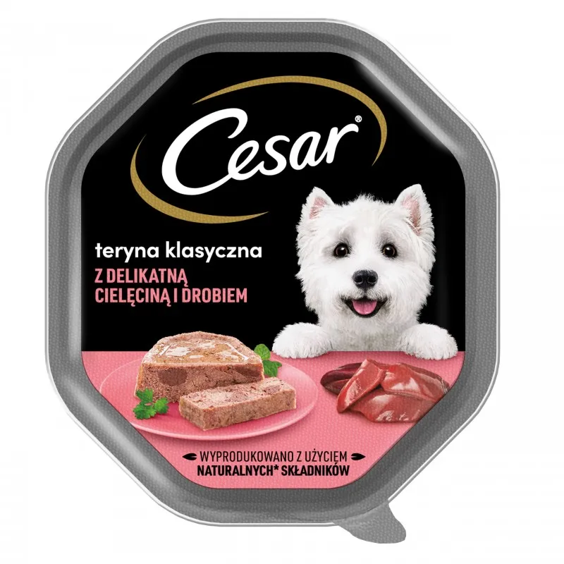Cesar cielęcina, drób adult 150 g