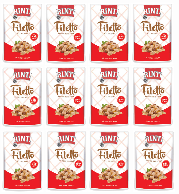 Rinti Filetto kurczak, wołowina 100 g × 12