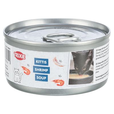 Trixie Kittis kurczak, krewetki w bulionie 80 g × 4