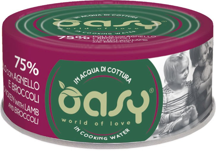 Oasy More Love jagnięcina, kurczak z brokułem w bulionie adult 70 g