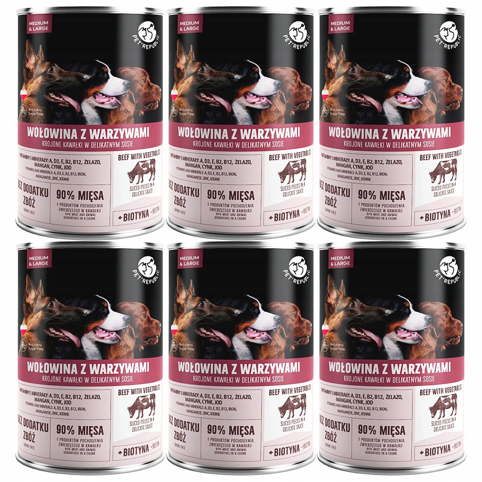 Pet Republic wołowina adult 1.25 kg × 6
