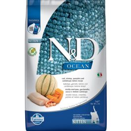 Farmina N&D Ocean dorsz, krewetki z dynią kitten 5 kg