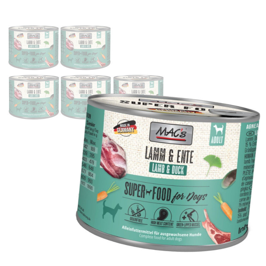 MAC's jagnięcina, kaczka 200 g × 6